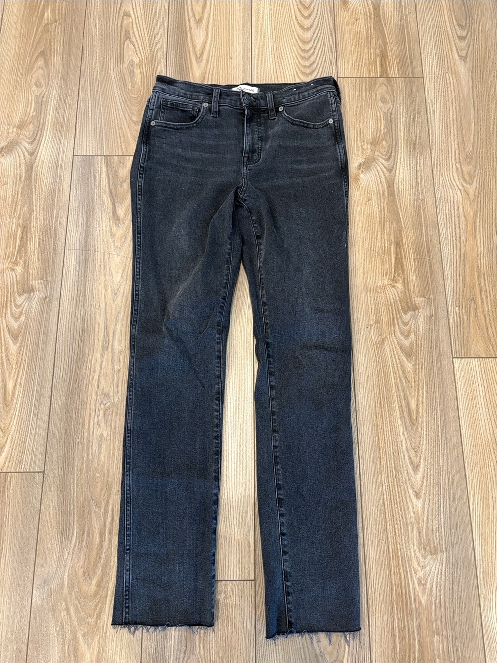Madewell Black Stovepipe Jeans